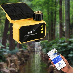 Wireless WIFI Smart Home Drip Irrigation Water Valve <b>Timer</b> Solar Powered Quantitative Screen Control Remote Electronic Switch - Product Image 1