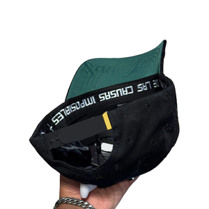 Casquette San Judas Tadeo de style nouveau et luxueux, broderie 3D, croix en métal, strass, patch en métal, logo personnalisé, casquette en daim religieuse Tadeo - Product Image 3