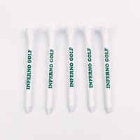 Tees de golf légers en plastique et bois, écologiques, avec logo personnalisé et sac inclus