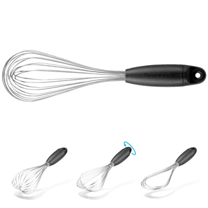 FLISK - Fouet pliable noir 29,5 cm - Product Image 1