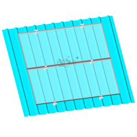 ARTSIGN Collier de fixation en aluminium pour toiture à joint debout, accessoires complets, fixation robuste pour panneaux photovoltaïques sur grands toits métalliques, support solaire