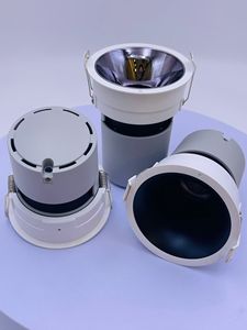 Modern Cri 97 Deep Anti-Glare 10W Black COB 3000K LED Recessed Ceiling Spotlight wall washer 0-10v - Product Image 4