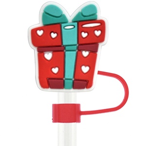 Cubiertas de Silicona para Pajitas de Alta Calidad, Creativas, Nuevas, Serie Día de San Valentín, Decoración de Pajitas con Dibujos Animados - Product Image 6