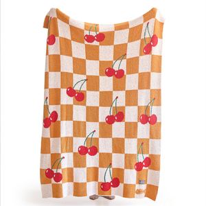 Couverture tricotée en polyester jacquard doux et personnalisé avec visage souriant, offre spéciale XL, pour l'hiver - Product Image 3