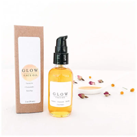 Huile Essentielle Visage Anti-Âge Naturelle & Végane à Marque Blanche au Curcuma, Rose Musquée et Camomille pour Soin de la Peau