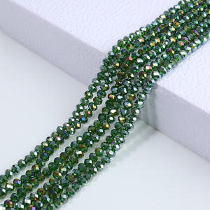 ลูกปัดคริสตัล Rondelle,แก้วคุณภาพสูงสำหรับทำเครื่องประดับ - Product Image 3