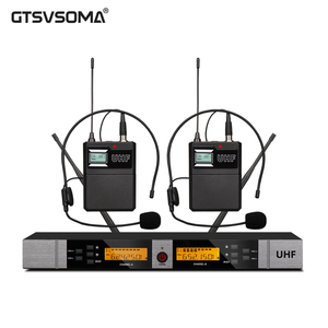 <span class=keywords><strong>Micrófono</strong></span> Dinámico Omnidireccional <span class=keywords><strong>Inalámbrico</strong></span> GTSVSOMA KT-2300 con Correa para la Cintura y <span class=keywords><strong>Diadema</strong></span> con Conector XLR de Metal Ligero - Product Image 1