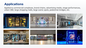 Écran holographique LED P6.25 intérieur transparent pour la publicité, les expositions à grande échelle, l'art numérique, léger et économe en énergie - Product Image 6