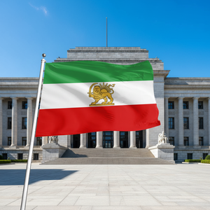 सस्ते पर्यावरण के अनुकूल टिकाऊ पॉलिएस्टर अन्य आकार अभियान-मुद्रण कस्टम इरान शेर ध्वज को लटकाने के लिए बनाया गया धन्यवाद - Product Image 1