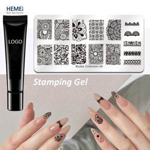 HEMEI Fábrica OEM/ODM Colores Mago Estampado <span class=keywords><strong>Gel</strong></span> Esmalte Plantillas Pintura para Nail Art Design - Product Image 2