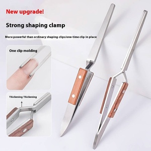 Nouvelles pinces à ongles en acier inoxydable argentées en forme de X pour le nail art, outils de manucure en plastique, fournitures pour ongles - Product Image 5