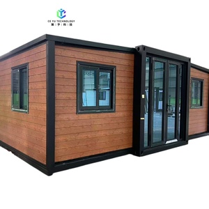 Casa Contenedor Expandible de Doble Ala Personalizada, Casa Plegable de 2 Dormitorios con Certificación CE para Dormitorio Temporal en Obras de Construcción - Product Image 2