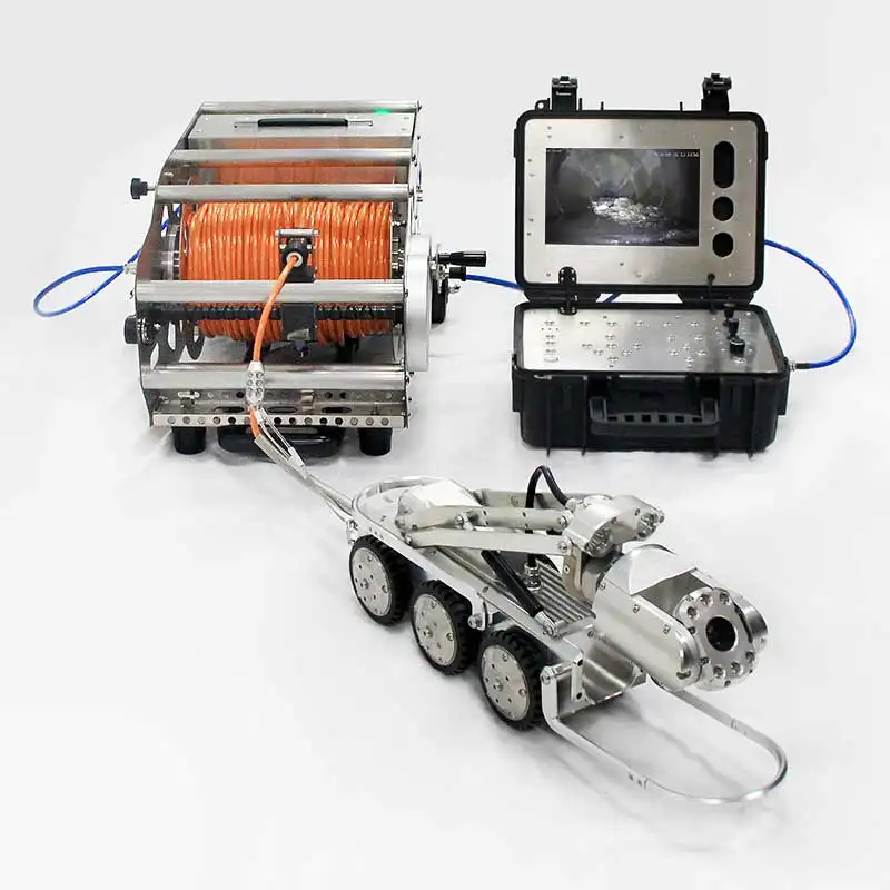 עירוני ביוב צינור 360 תואר וידאו פיקוח Borescope רובוט סורק רחב זווית זום מצלמה