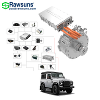 Kit de conversion électrique pour SUV tout-terrain 4x4 350V 400V 860Nm 55kW 81kW, moteur PMSM, contrôleur d'onduleur pour voiture, camion, bateau, Sprinter