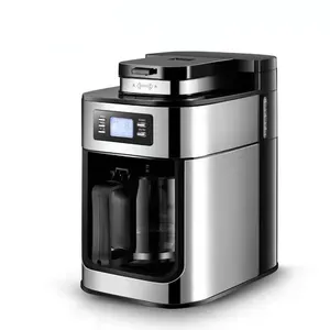 Genießen Sie frisch gemahlenen Kaffee zu Hause oder im Büro mit voll automatischer Kaffee maschine und integriertem amerikanischem Tropf brau system