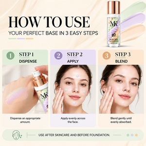 Primer Isolante Tricolore a Spirale, Protezione UV Quotidiana SPF60 PA+++, Uniforma il Tono della Pelle, <span class=keywords><strong>Base</strong></span> Lisciante, Cura del Trucco - Product Image 5