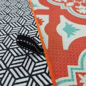 Waffle In poliestere riciclato In microfibra stampato 80*160cm In borsa telo mare grande senza sabbia - Product Image 4