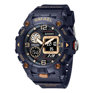 Montres de sport numériques à quartz <span class=keywords><strong>SMAEL</strong></span> 8055, design tendance populaire pour hommes, <span class=keywords><strong>montre</strong></span> numérique à quartz, <span class=keywords><strong>montre</strong></span> de sport de luxe pour l'extérieur - Product Image 1