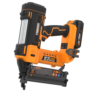 Pistola de Clavos de Acabado, <span class=keywords><strong>Clavadora</strong></span> y Grapadora <span class=keywords><strong>Freeman</strong></span> 3 en 1, Calibre 16 y 18, 2", Inalámbrica Eléctrica a Batería de 20V, F50 9040 T50 - Product Image 1