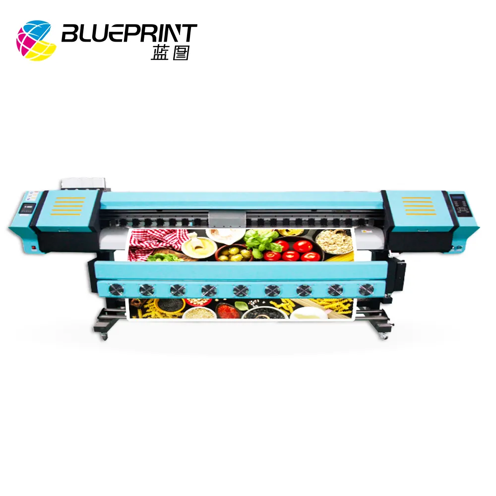 7.5 फीट डिजिटल पर्यावरण विलायक प्रिंटर 2.3m printheads DX5 बैनर vinyl स्टीकर मुद्रण मशीन का इस्तेमाल किया