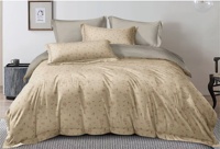 Parure de lit en microfibre ultra douce, écologique, vert clair, à motifs floraux minuscules, réversible, avec fermeture éclair et attaches aux coins