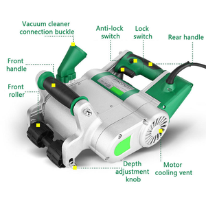 เครื่องตัดร่องผนังคอนกรีตแบบพกพาสำหรับงานอุตสาหกรรม 1100 วัตต์ พร้อมใบมีดขนาด 25 มม. และ 35 มม. - Product Image 5