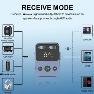 Bochara 2 en 1 <span class=keywords><strong>adaptateur</strong></span> émetteur et récepteur Audio Aux Audio 3.5mm Jack <span class=keywords><strong>adaptateur</strong></span> mains libres pour haut-parleur de voiture <span class=keywords><strong>TV</strong></span> PC <span class=keywords><strong>casque</strong></span> - Product Image 5