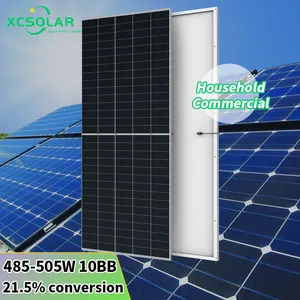 Perumahan semua hitam 12V 48V 150W 200 Watt 300 Watt 350W 400W 550 Watt Panel surya Mono Shingles Panel surya