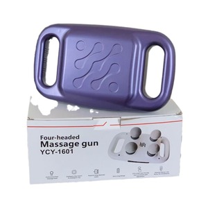 Pistola de masaje de cuatro cabezales, 6 niveles de velocidad, relajación muscular profunda, recargable por USB, para masaje de espalda y cintura - Product Image 5