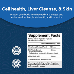 OEM ODM Private Label Vegan aminoacido L-glutationa migliorare l'immunità liscia la pelle <span class=keywords><strong>cardo</strong></span> di latte per Clense di fegato per gli adulti - Product Image 3