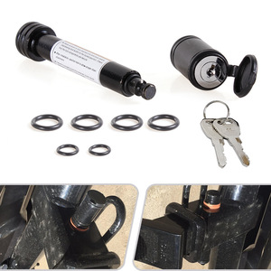 Verrou de remorque en acier au carbone de 5/8 pouces, verrou à clé pour attelage de 2 pouces, accessoires de voiture - Product Image 1