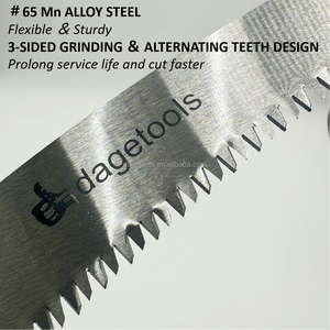 350 मिमी diy औद्योगिक स्टील ने घुमावदार छंटाई कमर को तीन तरफा हैकसॉ प्रूनिंग के लिए प्लास्टिक हैंडल देखा। - Product Image 5