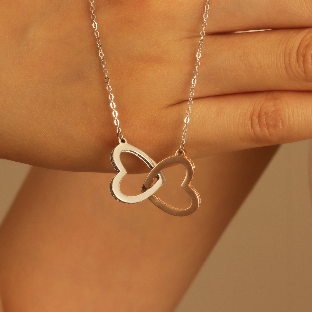 Or rose bicolore en acier inoxydable