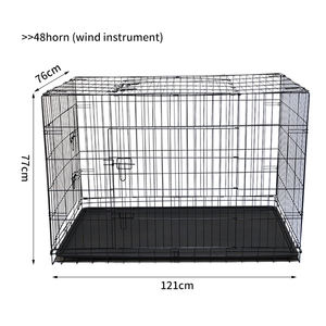 <span class=keywords><strong>Cage</strong></span> pour petits animaux de compagnie de haute qualité, écologique, fabriquée en fer, avec revêtement en poudre, 3 portes, pour chats et chiens - Product Image 4