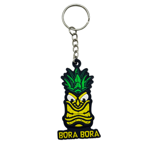 Llavero promocional de PVC de doble cara, lavable, suave, de policloruro de vinilo, personalizado de fábrica OEM para bienes raíces - Product Image 3
