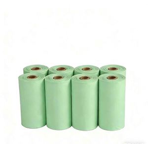 ถุงเก็บมูลสัตว์เลี้ยงแบบย่อยสลายได้ สีชมพู ขาว เขียว ราคาถูก มีตัวอย่างฟรี - Product Image 1