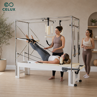 Machine de Pilates multifonctionnelle haut de gamme 3-en-1 type Cadillac, adaptée aux studios et salles de sport