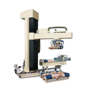 Single Column Rotary Robot Palletizer Automatic Palletizing Machine Cardboard Box Palletizer
