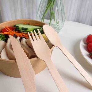 Set di Posate in Legno Sostenibile (50pz)(25pz) Include Cucchiaio Forchetta Coltello - Product Image 2