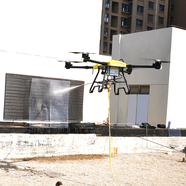Professional Factory Price Heavy Lift Delivery Payload Fire Fighting Drone with Drop Cage Fire Fighter Cleaning Window