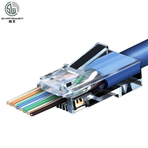 8P8C RJ45 Cat5e Cat6 UTP Jack Nối Adapter Cho Tường Tấm Toolless 90 Độ Internet Mạng Ethernet Lan Cáp - Product Image 1