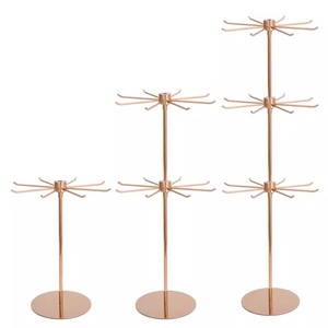Modern stil Metal kravat standı takı dönen dönen dükkan için vitrin rafı - Product Image 4