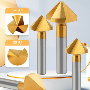 TiN Coating HSSE Chamfering <strong>Countersink</strong> <strong>Drill</strong> Bits with 90 Degrees for Drilling - Product Image 6