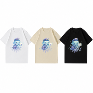 T-shirt personalizzata a maniche corte con scollo rotondo e grafica originale Jellyfish Postman - Product Image 5