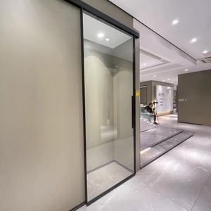 Design moderno personalizzato home top appeso interno bagno doccia pannello singolo alluminio soft close porta scorrevole in vetro - Product Image 5