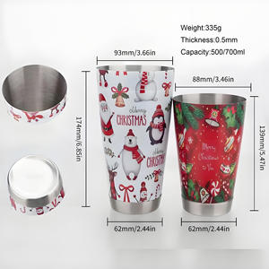 Coctelera de Acero Inoxidable para <span class=keywords><strong>Martini</strong></span>, 500ml, 570ml, 700ml, Versátil, Regalo de Navidad, OEM ODM - Product Image 6
