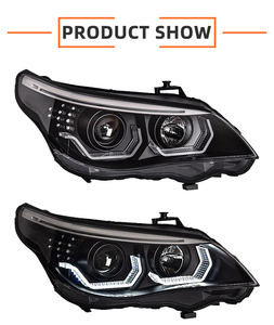 MJ Cho BMW 5 Series <span class=keywords><strong>E60</strong></span> Đèn Pha 2003 2010 <span class=keywords><strong>E60</strong></span> Phía Trước Ánh Sáng Nâng Cấp BMW Đầu Ánh Sáng Xe Ống Kính Phụ Kiện <span class=keywords><strong>E60</strong></span> LED Đèn Pha - Product Image 2