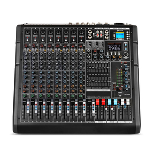 Nouveauté - Console de mixage professionnelle PG10 avec 99 types de réverbérations stéréo intégrées, 10 canaux, pour les spectacles sur scène en plein air - Product Image 2