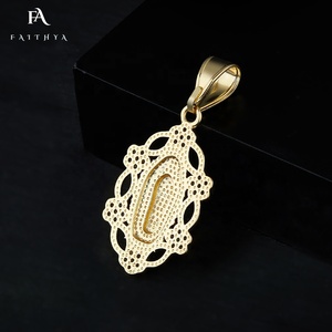 FP1050-Accesorios <span class=keywords><strong>De</strong></span> joyerí<span class=keywords><strong>a</strong></span> <span class=keywords><strong>De</strong></span> aleación <span class=keywords><strong>De</strong></span> cobre personalizados, moissanita rellena <span class=keywords><strong>De</strong></span> oro, Virgen <span class=keywords><strong>De</strong></span> Guadalupe, COLLAR COLGANTE - Product Image 6