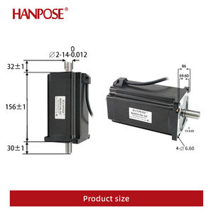 Hanpose Nema34 高精度高扭矩86步进电机34HS8040/9850/11860/15660-SZ 12.0n。 <span class=keywords><strong>M</strong></span>双轴电机 - Product Image 4